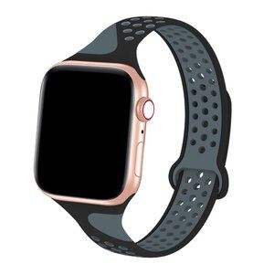 Blue Black Sport Band Compatible with Apple Watch